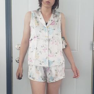 90s Deadstock Cunema Etoile‎ Satin Pajama Set